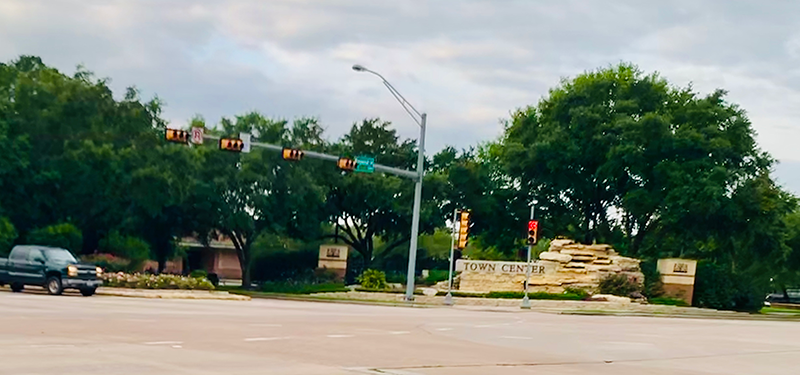 Community roads and drainage infrastructure maintained by a Houston-area HOA